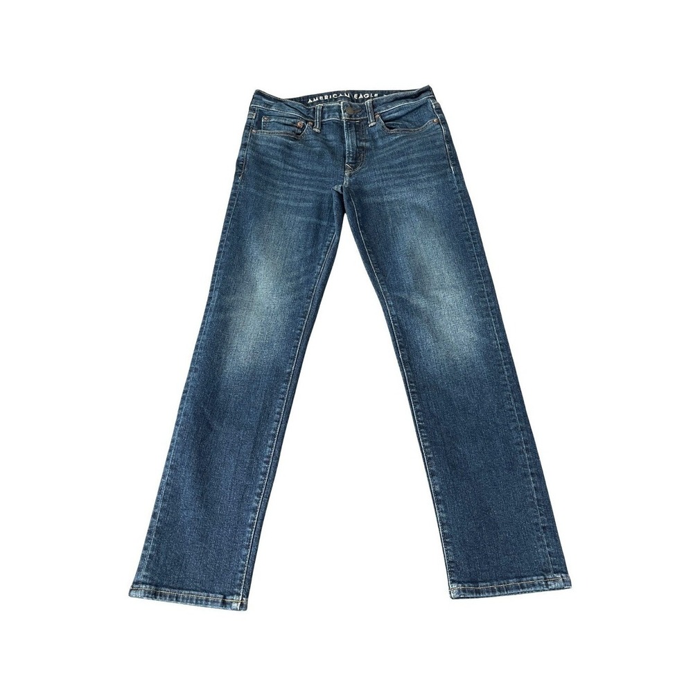 American Eagle AirFlex Jeans Mens‎ 29x30 Dark Blue Slim Straight Stretch Denim